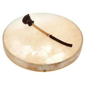 Голям шамански тъпан 55 см – ръчно изработен барабан за ритуали, медитация и звукови практики