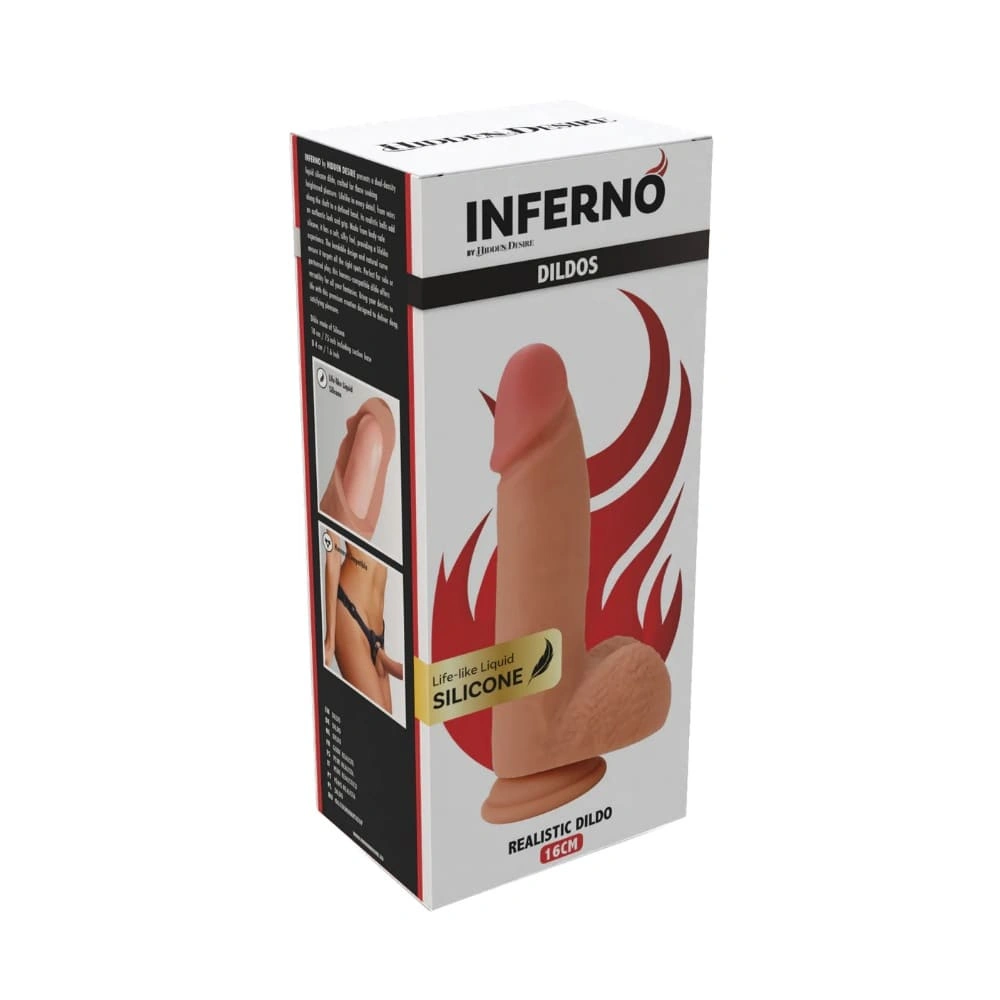 Реалистично Дилдо Inferno с тестиси - Image 2